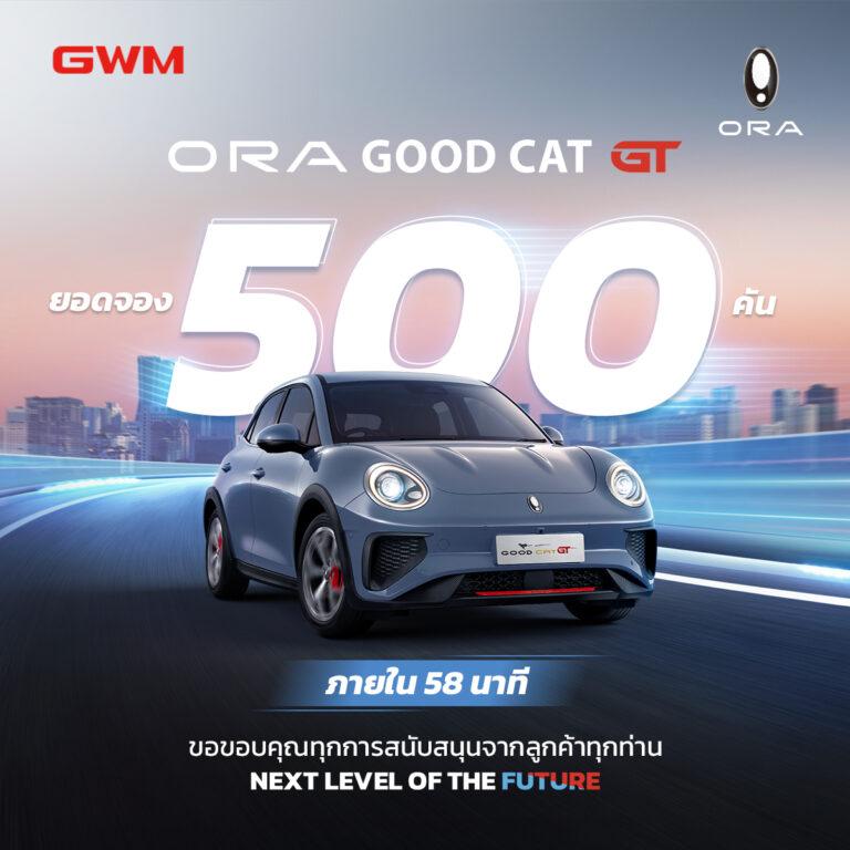 เกรท วอลล์ มอเตอร์ เปิดตัว ORA Good Cat GT พร้อมกวาดยอดจอง 500 คัน ภายใน 58 นาที!