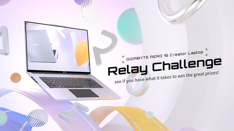GIGABYTE จัดแคมเปญระดับโลก “AERO 16 Relay Challenge” โปรโมตแล็ปท็อปจอสีแม่นยำสำหรับครีเอเตอร์