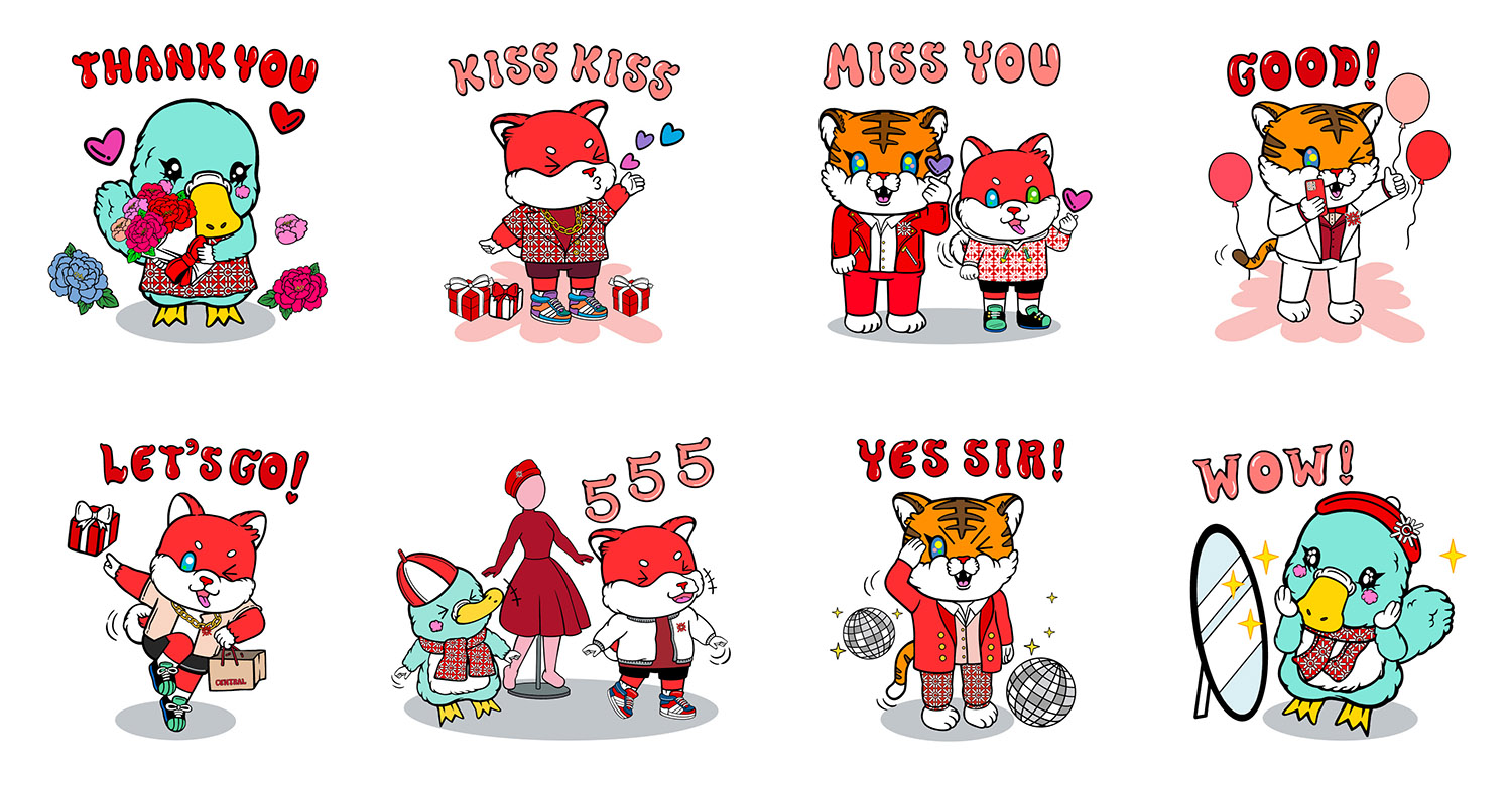 LINE Sticke CENTRAL 75th Anniversary 2