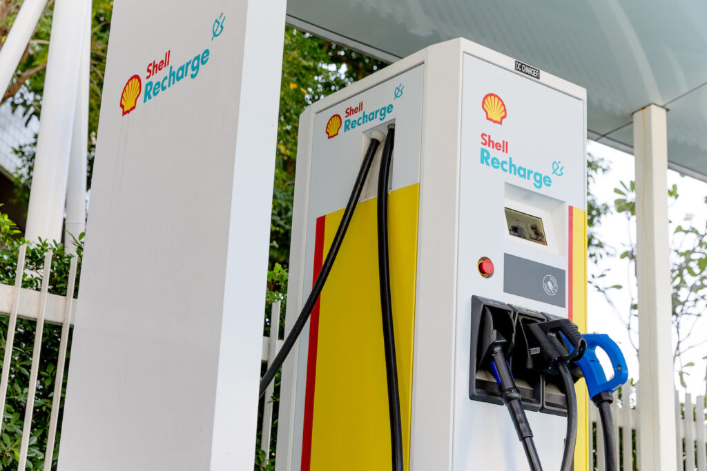 Shell Recharge EV Station with SHARGE application support