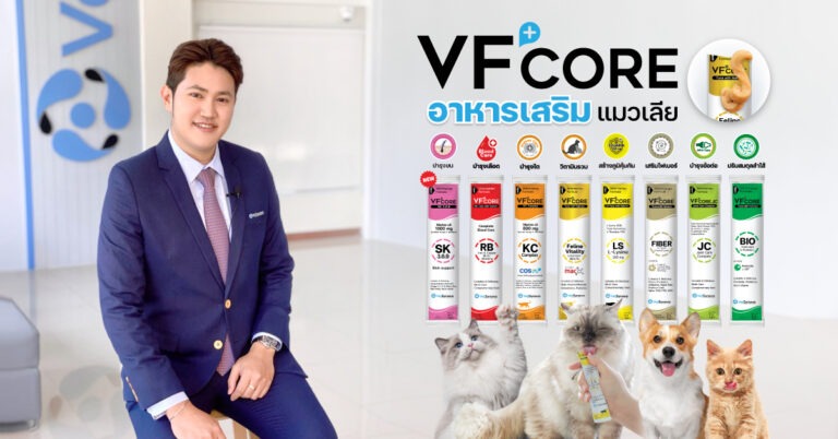 VFcore ทะยานสู่ No.1 อาหารเสริมสำหรับแมว