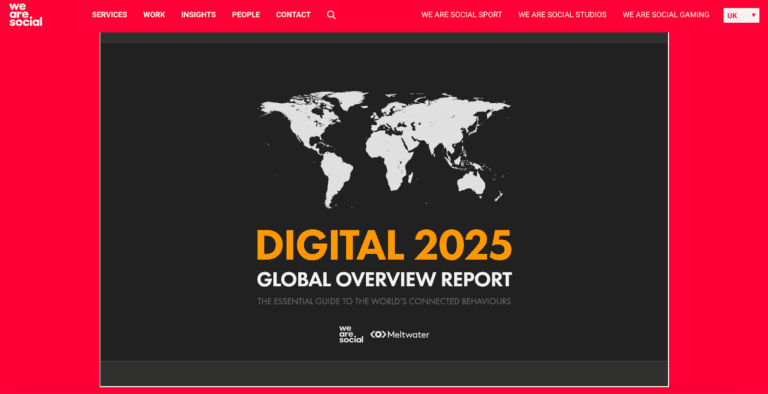 We Are Social เผยรายงานสถิติฉบับล่าสุดประจำปี “ดิจิทัล 2025”