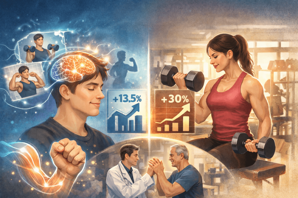 ไม่เชื่อก็ต้องเชื่อ แค่คิดว่าออกกำลังกายก็แข็งแรงได้!