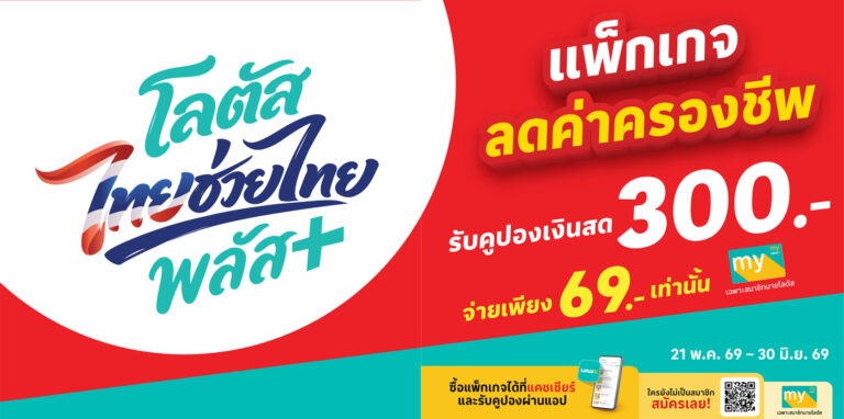 Lotus’s จัดแคมเปญ “โลตัส ไทยช่วยไทยพลัส” ชู Happy Mall