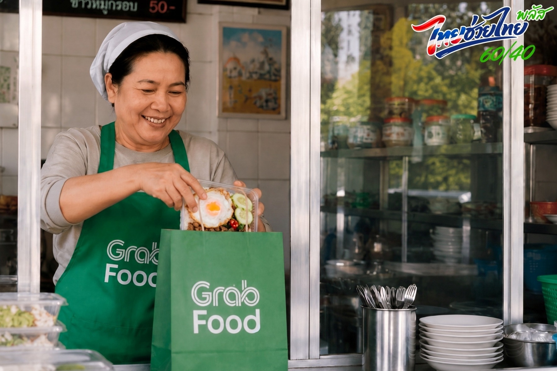 GrabFood เผย “ไทยช่วยไทยพลัส 60/40” เดลิเวอรีครึ่งเดือนทะลุ 500 ล้านบาท
